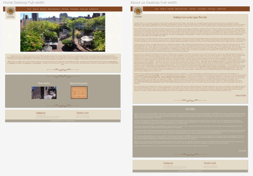 Chester Court — Figma design