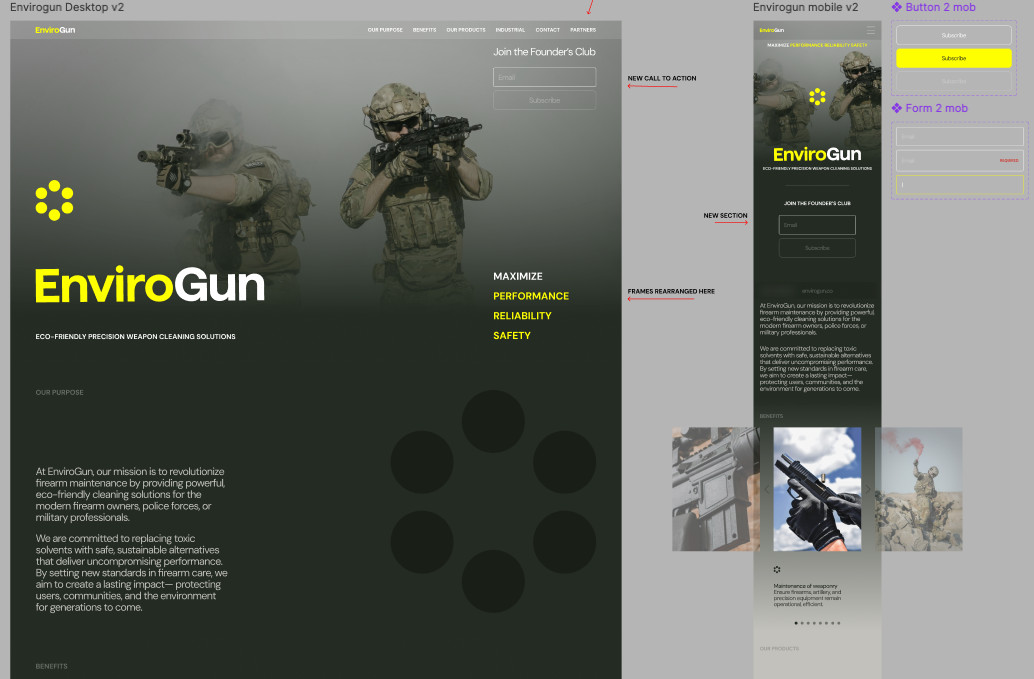 EnviroGun — Figma design